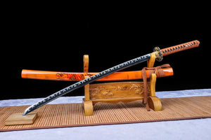 1090 steel handmade samurai sword full Tang sword real sword dragon katana hansi sword